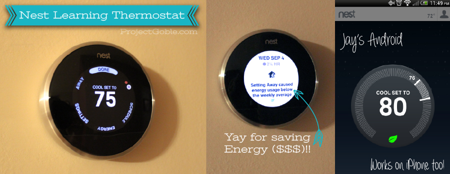 Save Money & Save Energy with a Nest Learning Thermostat - www.ProjectGoble.com