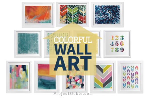 Colorful Living Room Wall Art - Project Goble