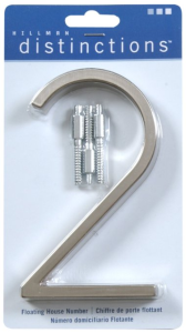 Our new Brushed Nickle House Numbers