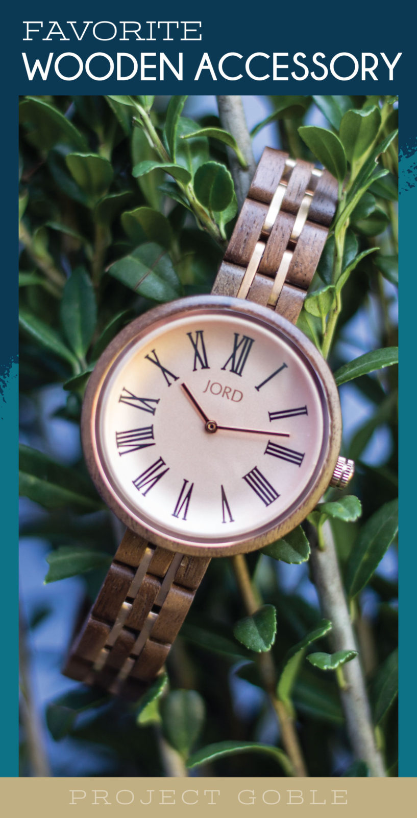 JORD Cassia Walnut and Vintage Rose Wood Watch - Project Goble