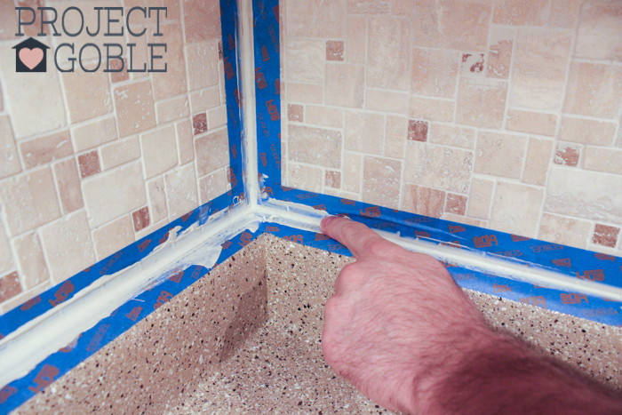 how to install peel and stick tile with grout