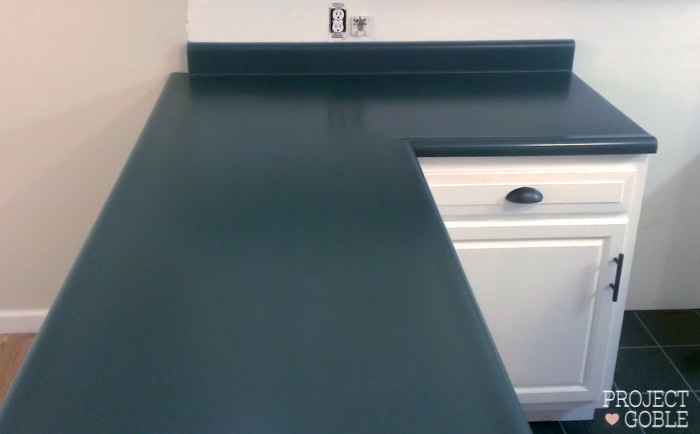 Kitchen Countertop Paint Transformation, Best Way To Paint Kitchen Countertops